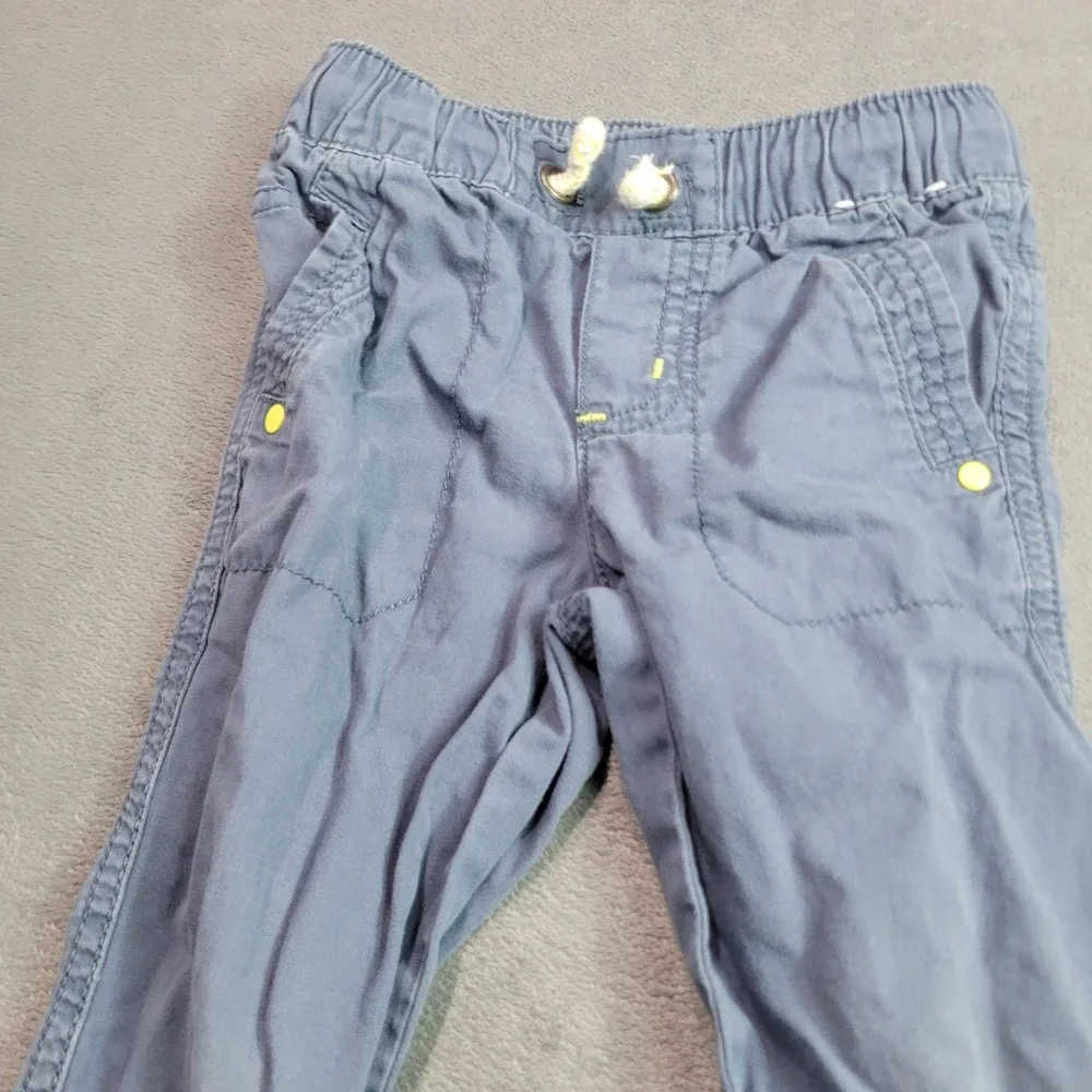 Gymboree Jogger Pants Boys 18-24 Months Blue Cotton Utility Elastic Waist 140175